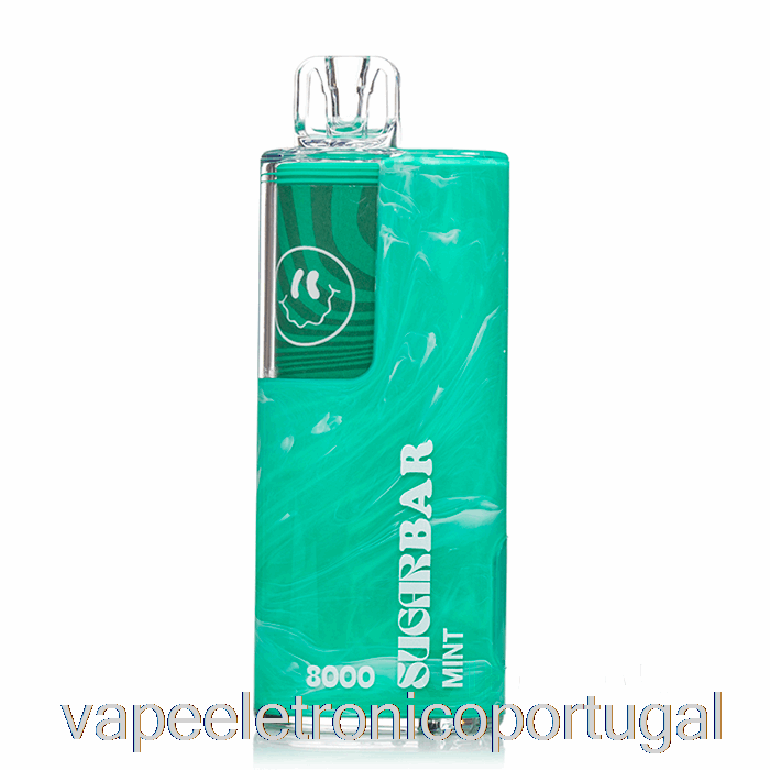 Vape Eletrônico Barra De Açúcar Sb8000 0% Zero Nicotina Descartável Hortelã